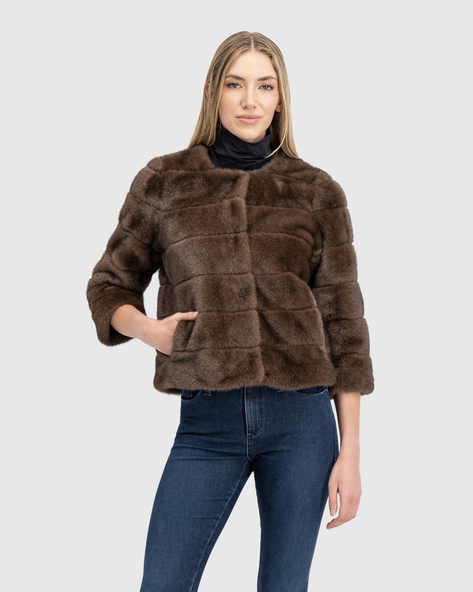 FUR-FREE MINK (FAUX FUR) JACKET