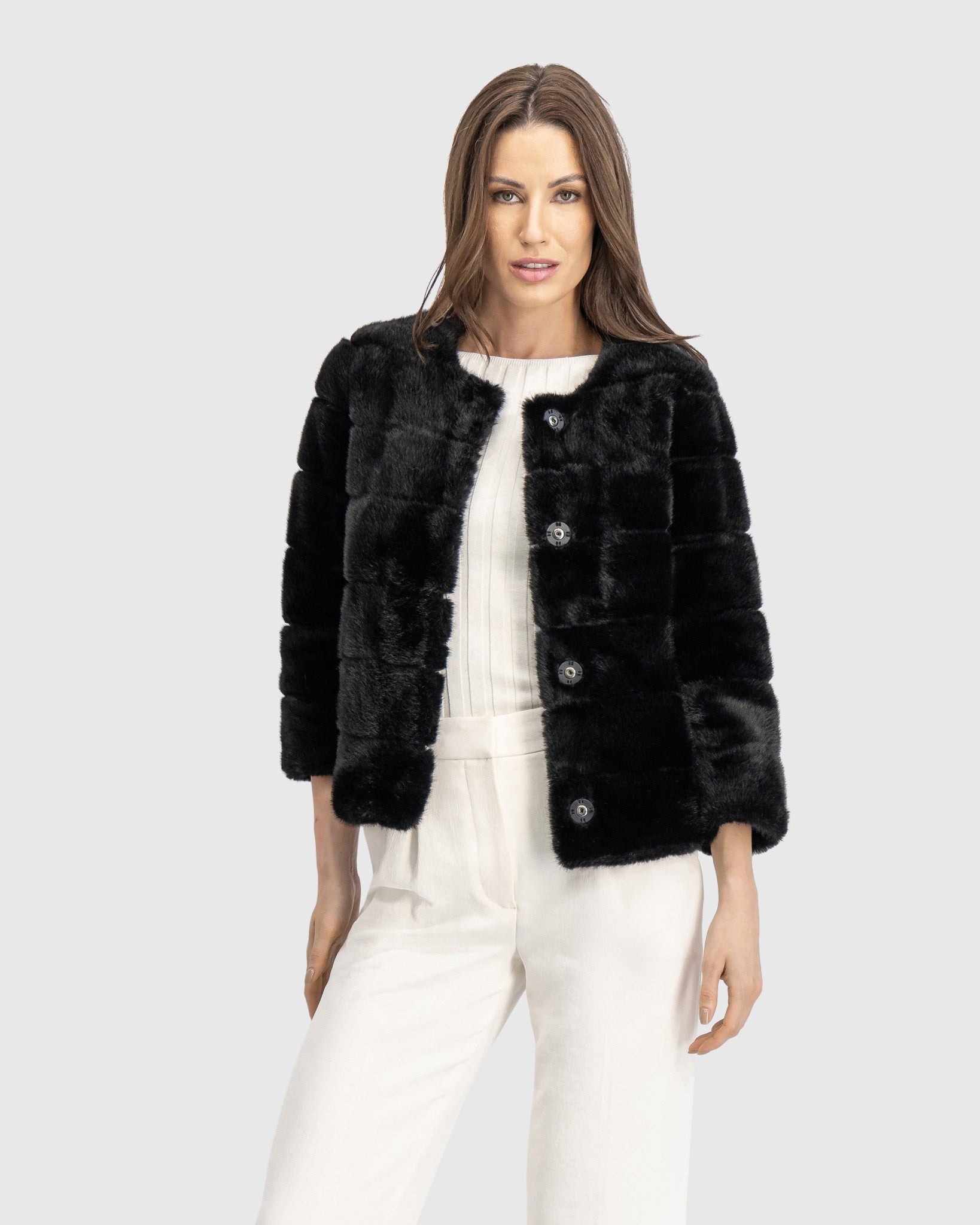 fur free mink faux fur jacket