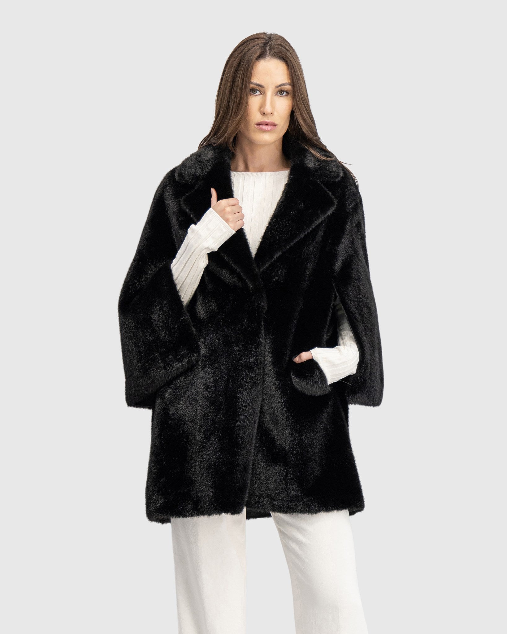 FUR-FREE MINK (FAUX FUR) JACKET