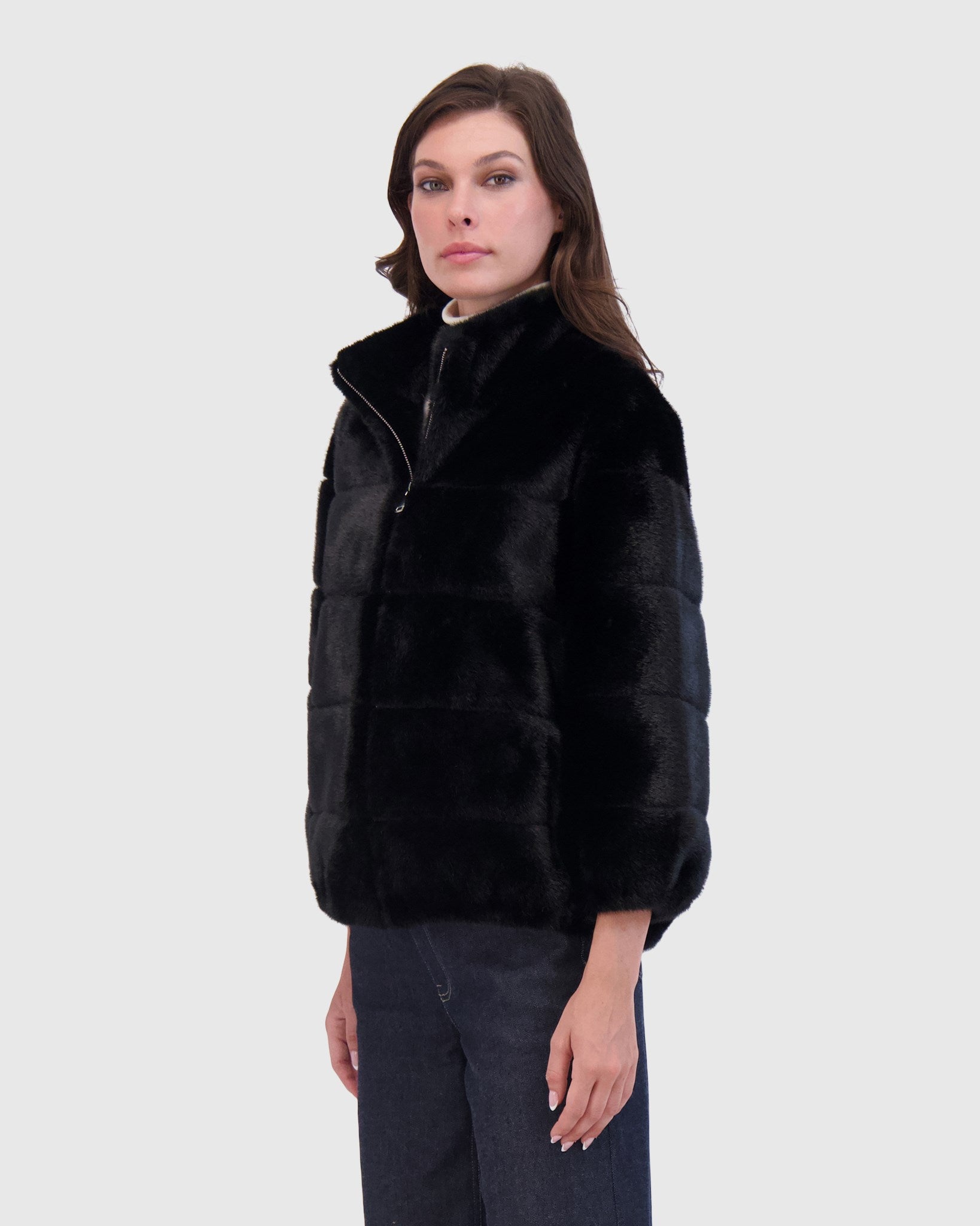 FUR-FREE MINK (FAUX FUR) JACKET