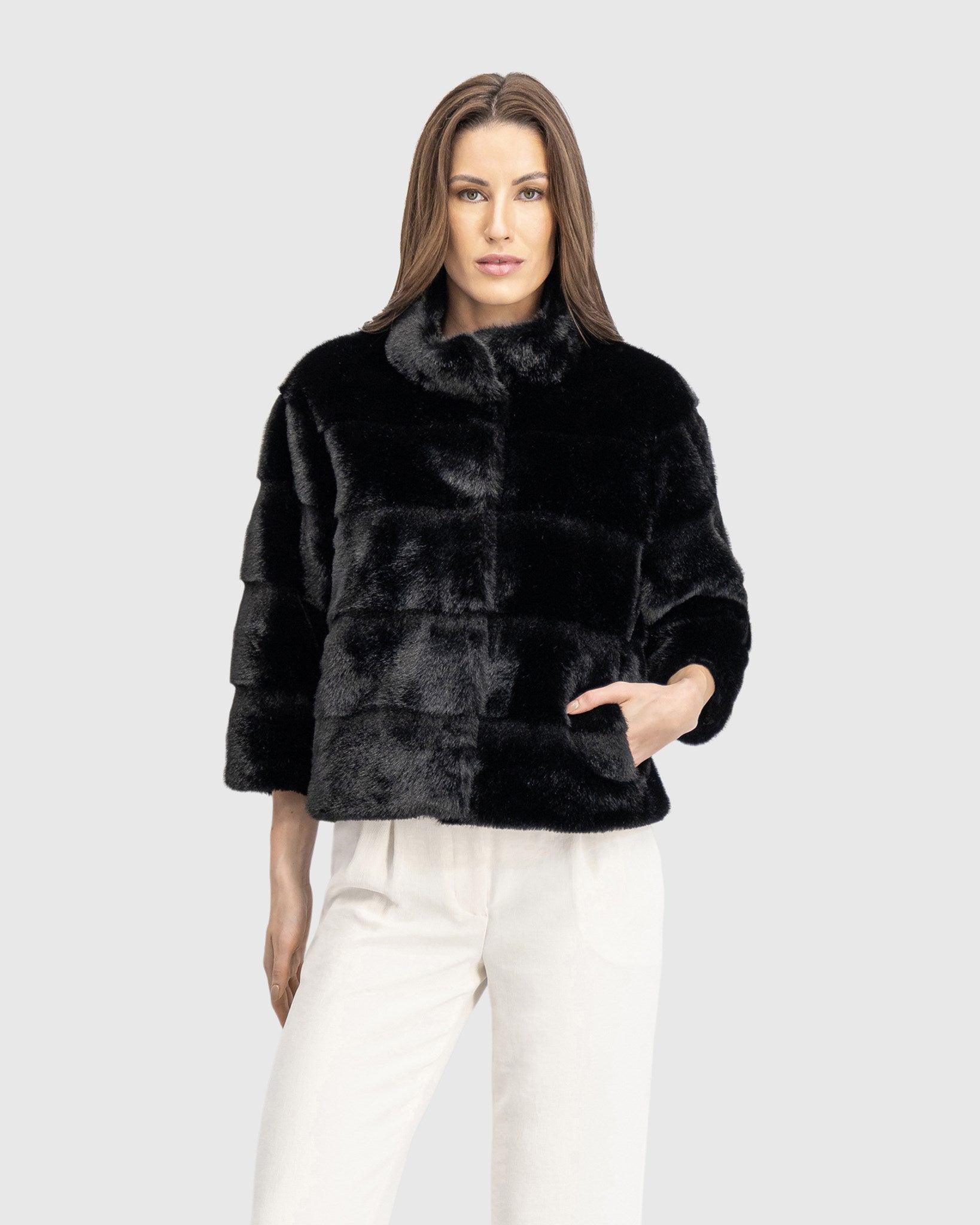 FUR-FREE MINK (FAUX FUR) JACKET