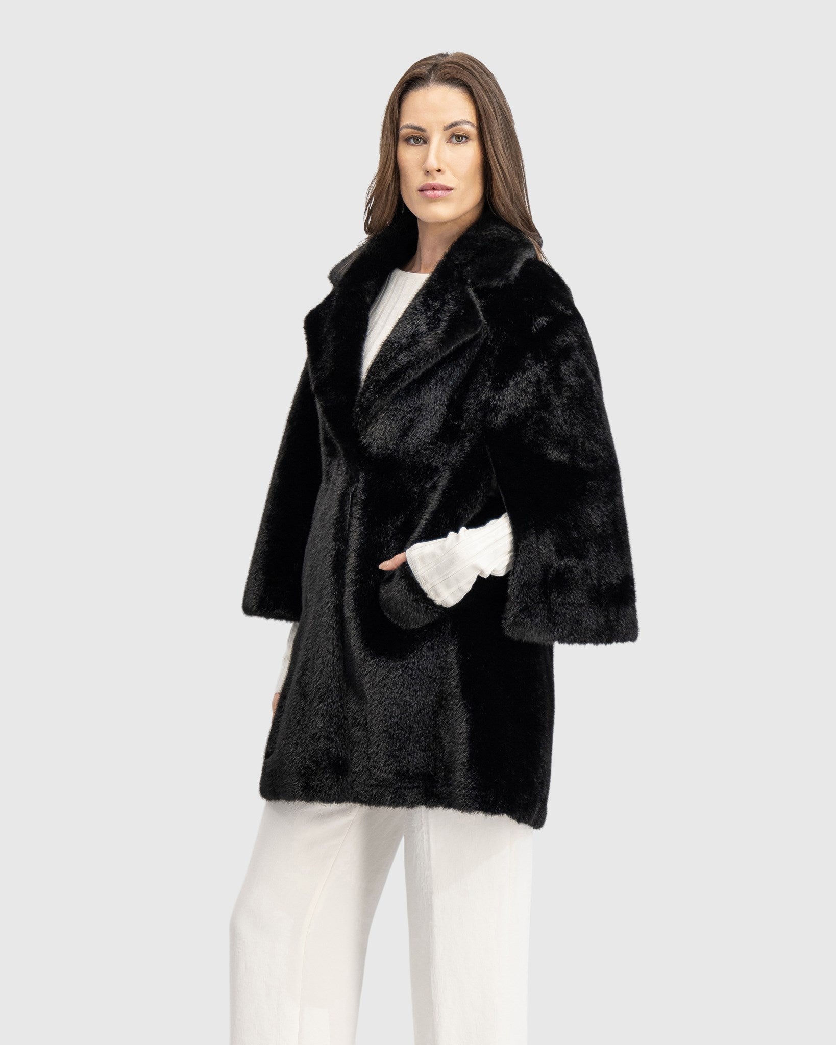 FUR-FREE MINK (FAUX FUR) JACKET