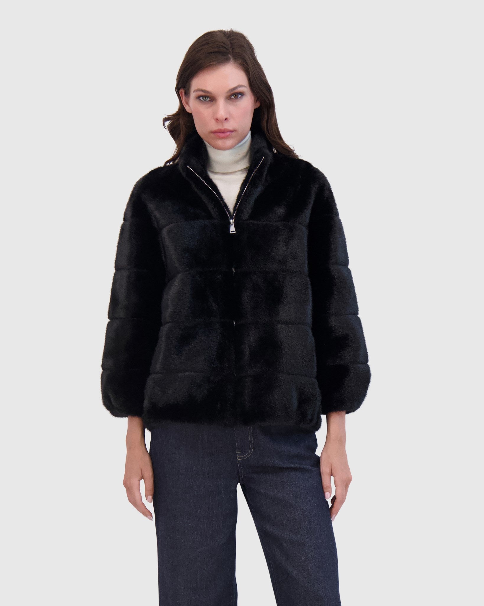 FUR-FREE MINK (FAUX FUR) JACKET
