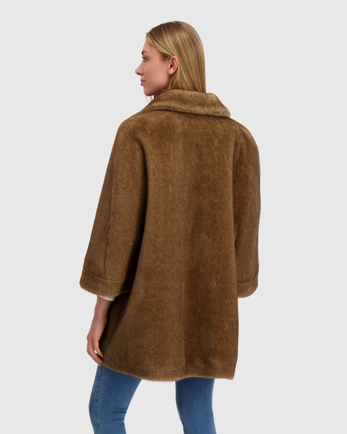 FUR-FREE MINK (FAUX FUR) JACKET - PASTEL