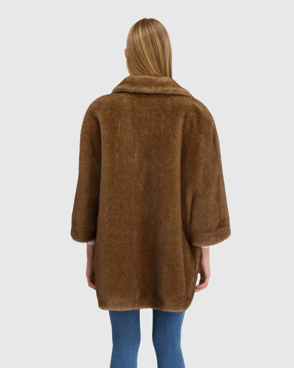 FUR-FREE MINK (FAUX FUR) JACKET - PASTEL