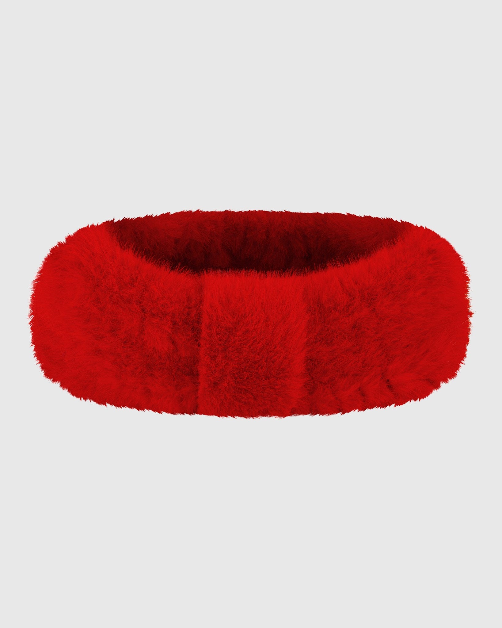 FUR-FREE MINK (FAUX FUR) KNIT KNOTTED HEADBAND