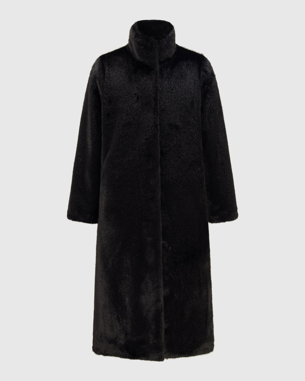 FUR-FREE MINK (FAUX FUR) COAT, REVERSIBLE