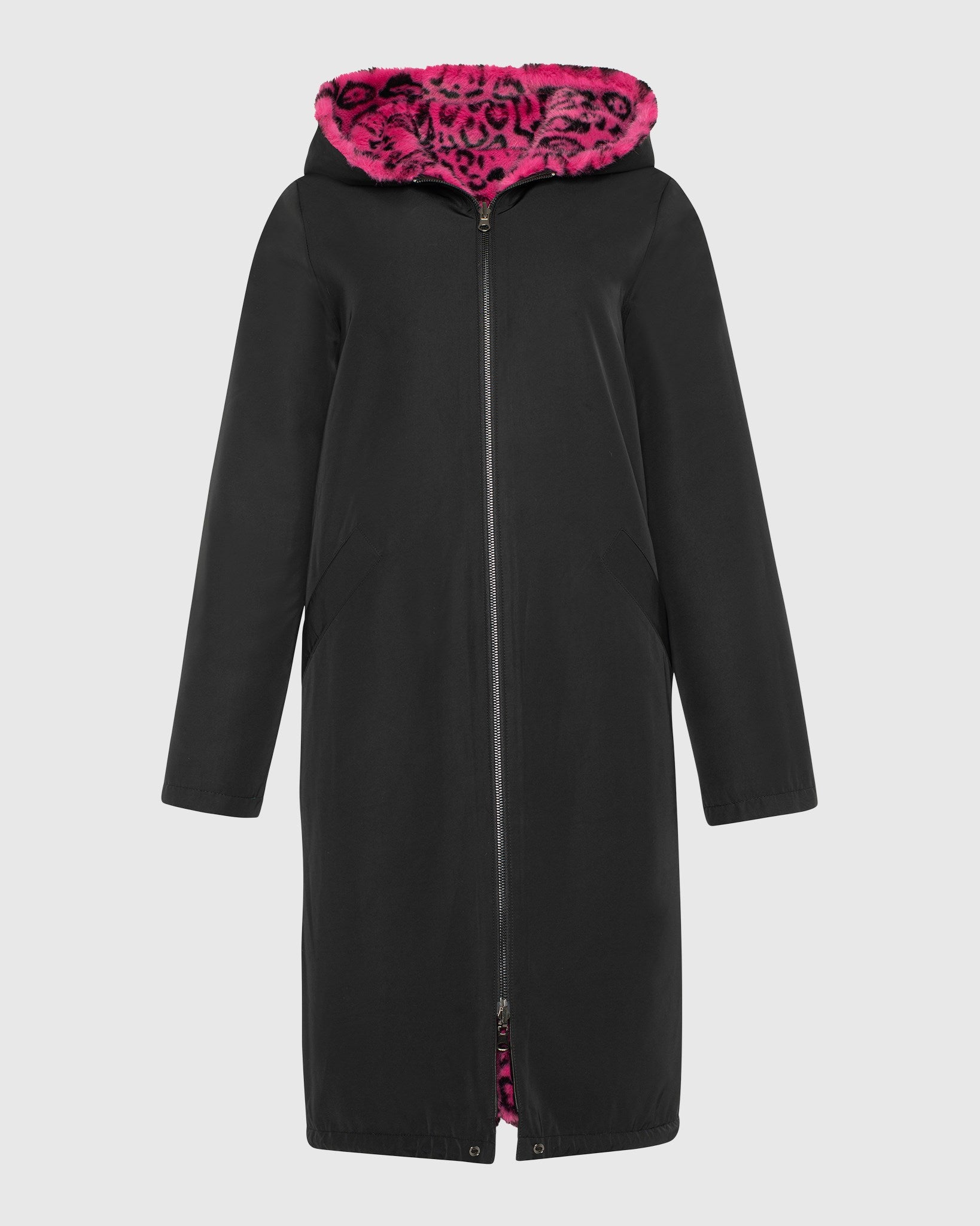 FUR-FREE MINK (FAUX FUR) REVERSIBLE SHORT COAT