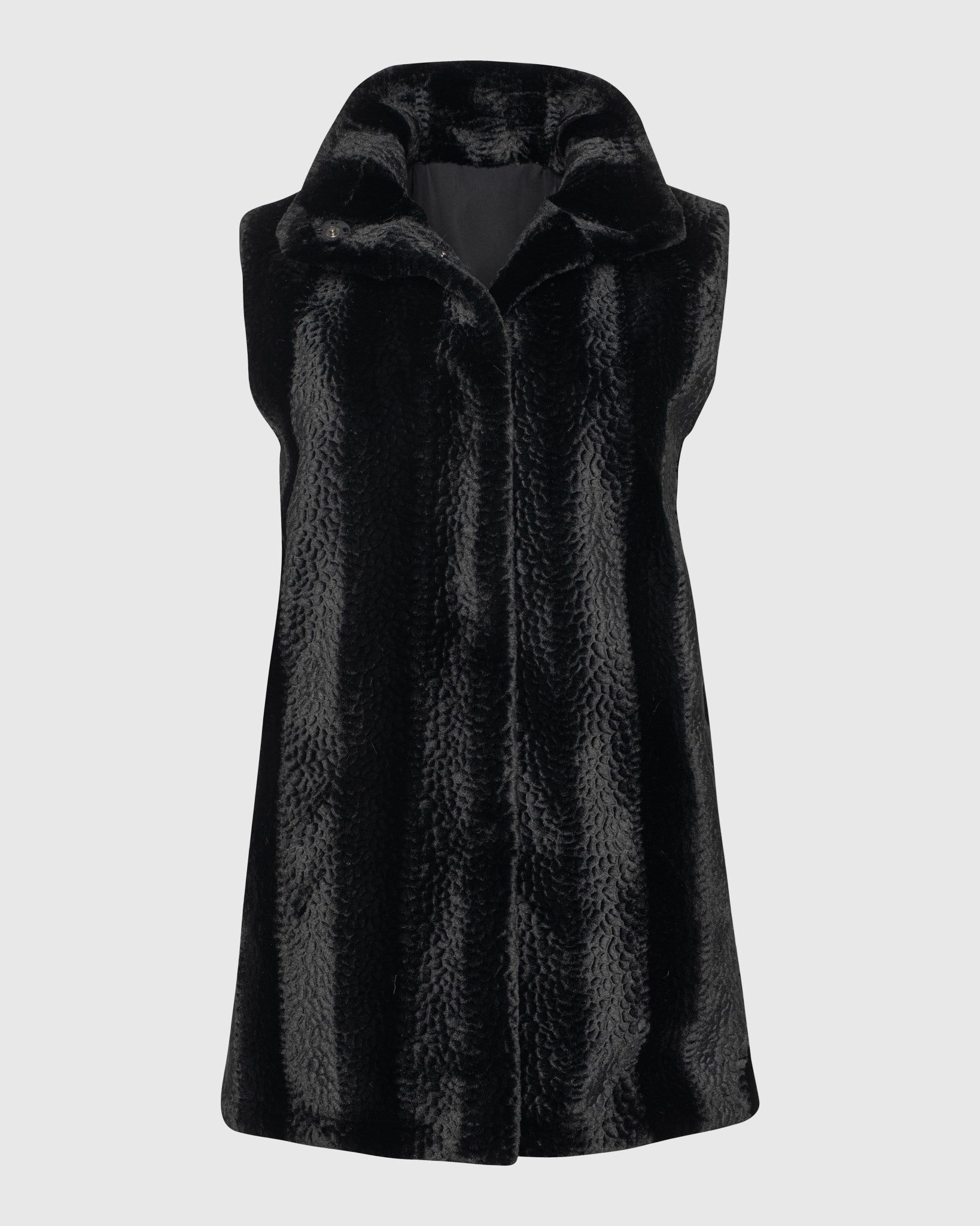 FUR-FREE MINK (FAUX FUR) REVERSIBLE VEST