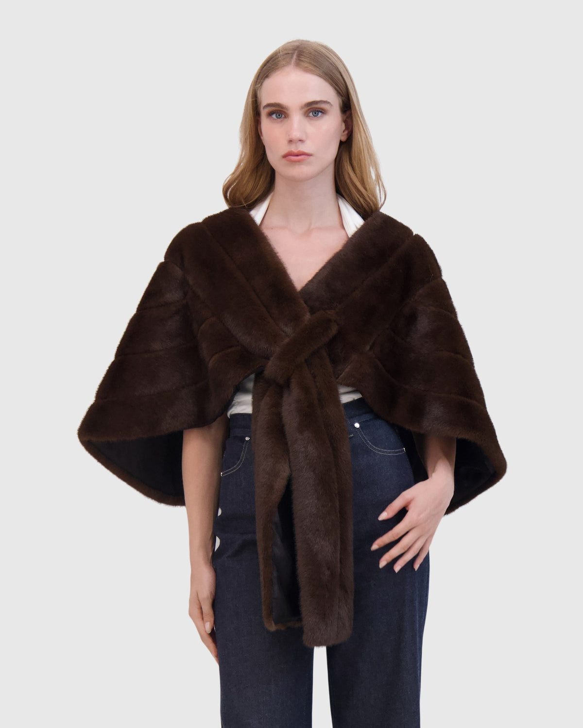 FUR-FREE MINK (FAUX FUR) STOLE