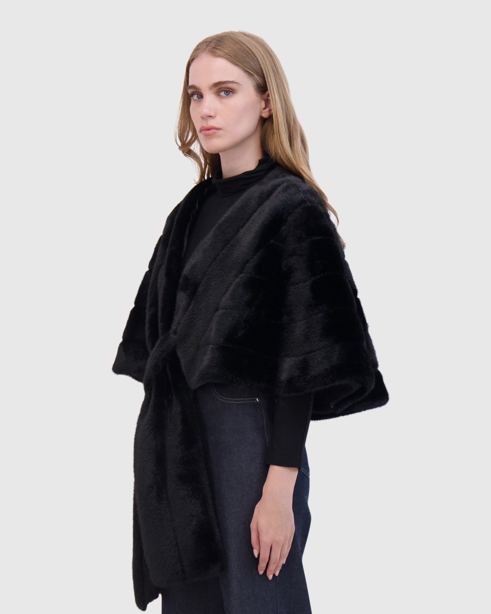 FUR-FREE MINK (FAUX FUR) STOLE