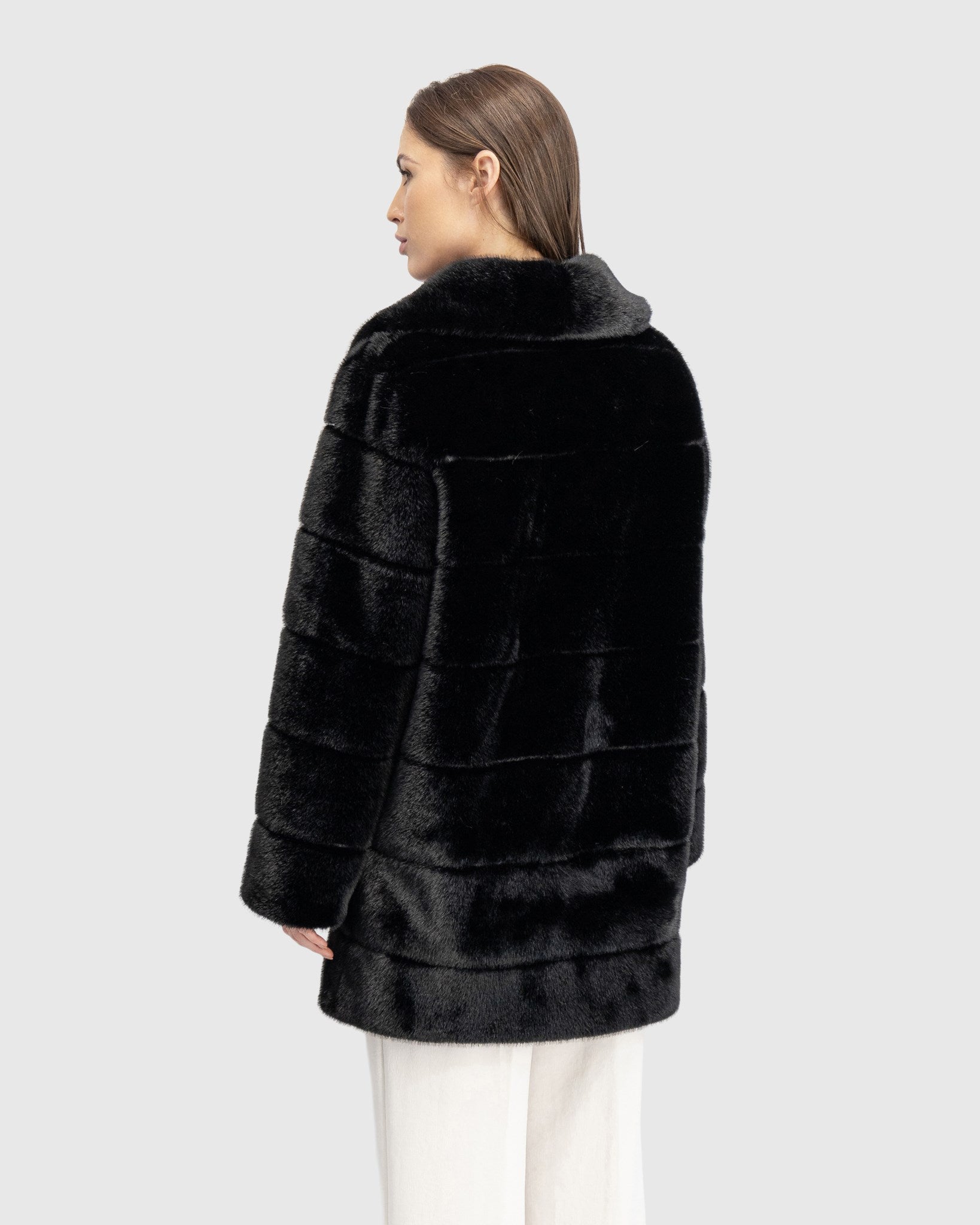FUR-FREE MINK (FAUX FUR) STROLLER