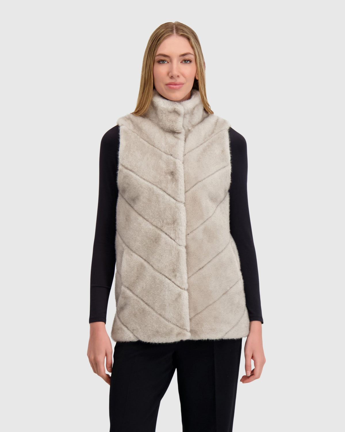 FUR-FREE MINK (FAUX FUR) VEST
