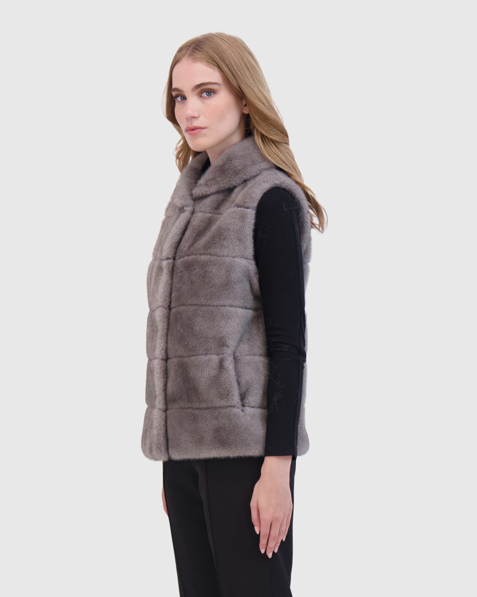 FUR-FREE MINK (FAUX FUR) VEST