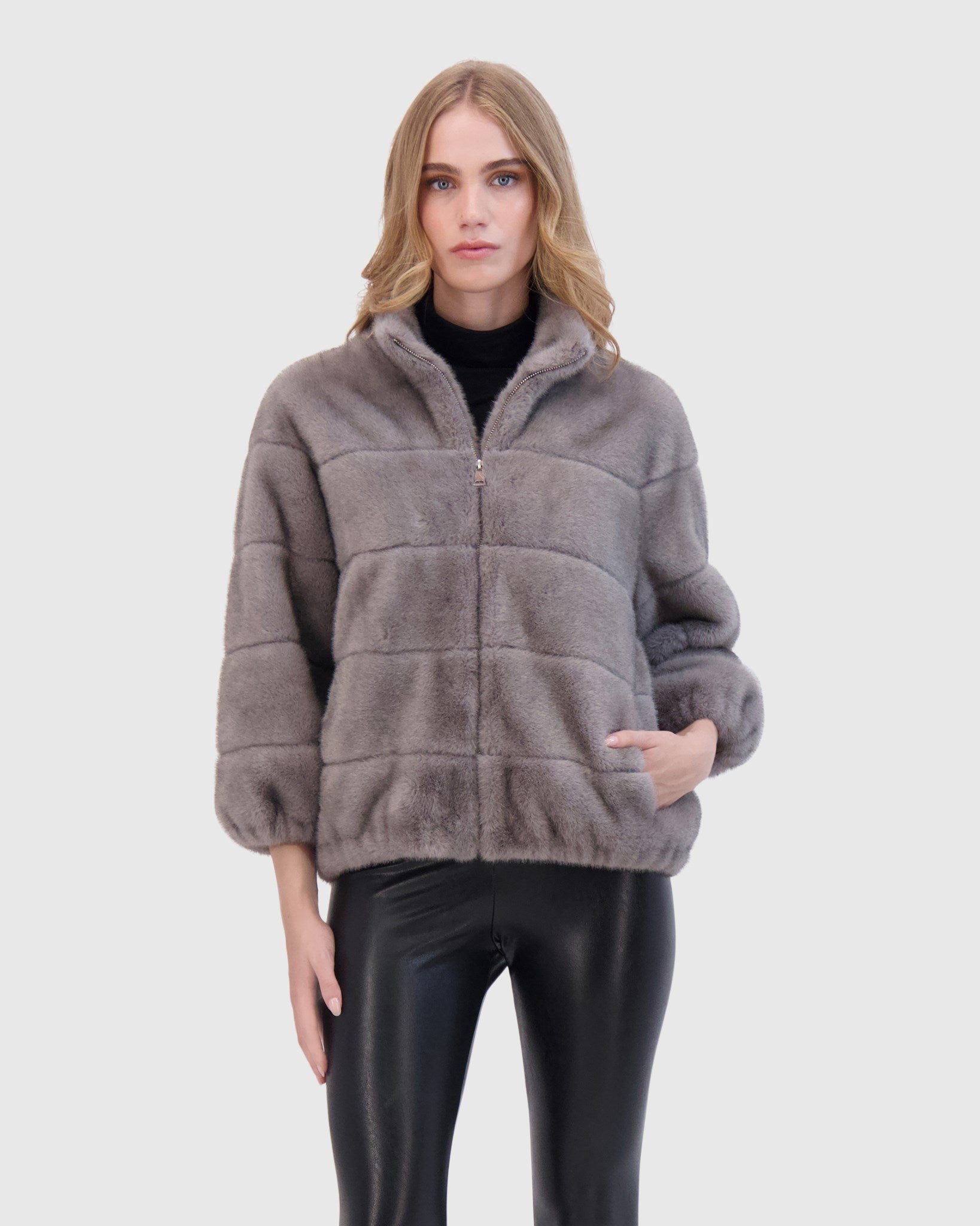 FUR-FREE MINK-LIKE JACKET