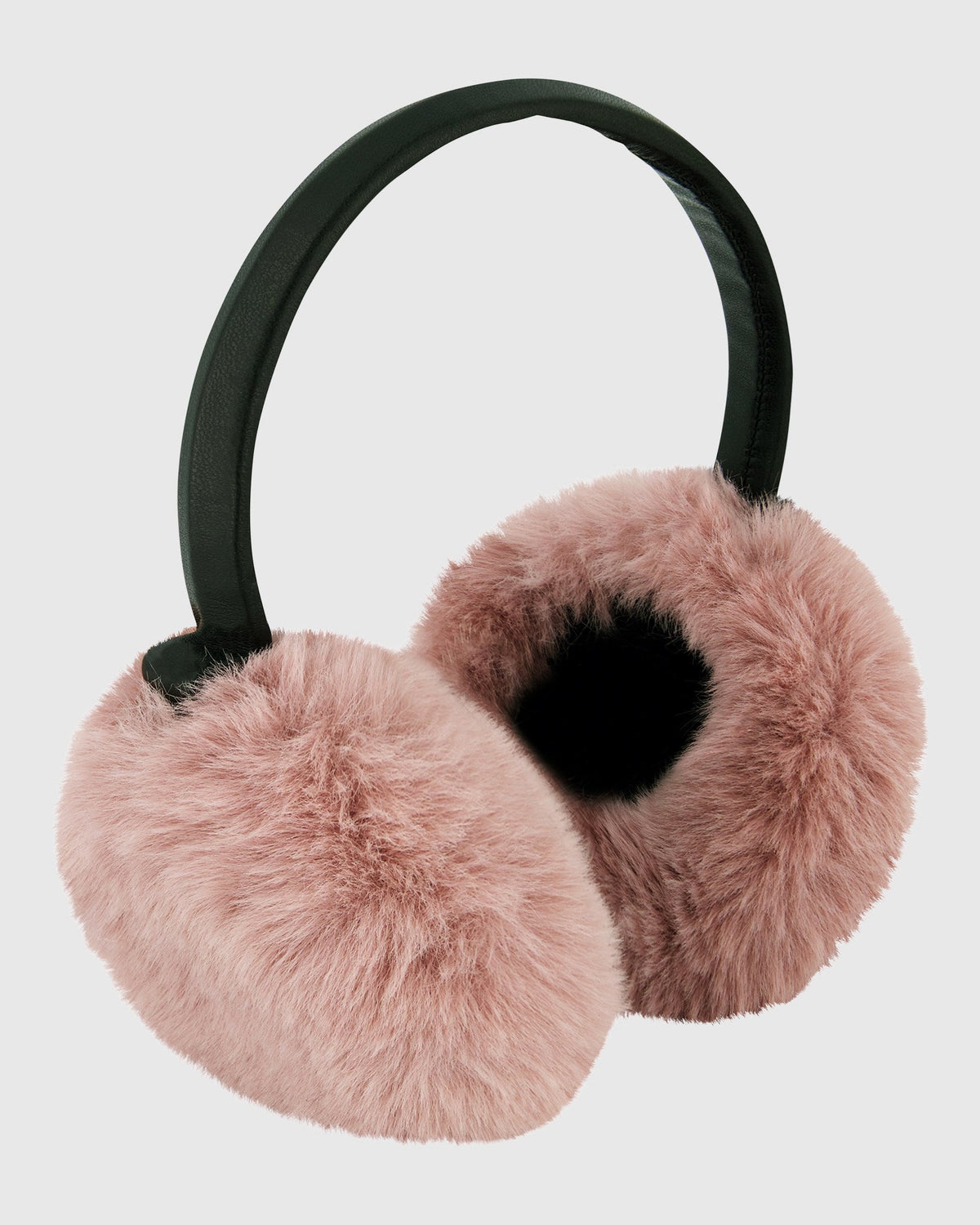 FUR-FREE REX RABBIT (FAUX FUR) EARMUFFS - ROSE