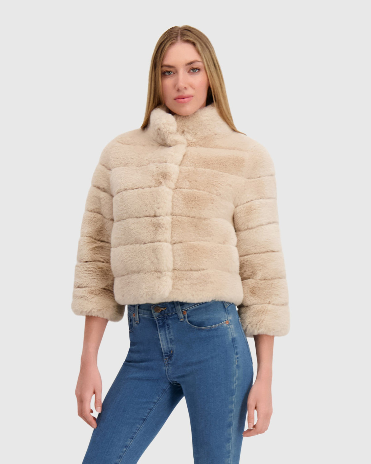 FUR-FREE REX RABBIT (FAUX FUR) JACKET