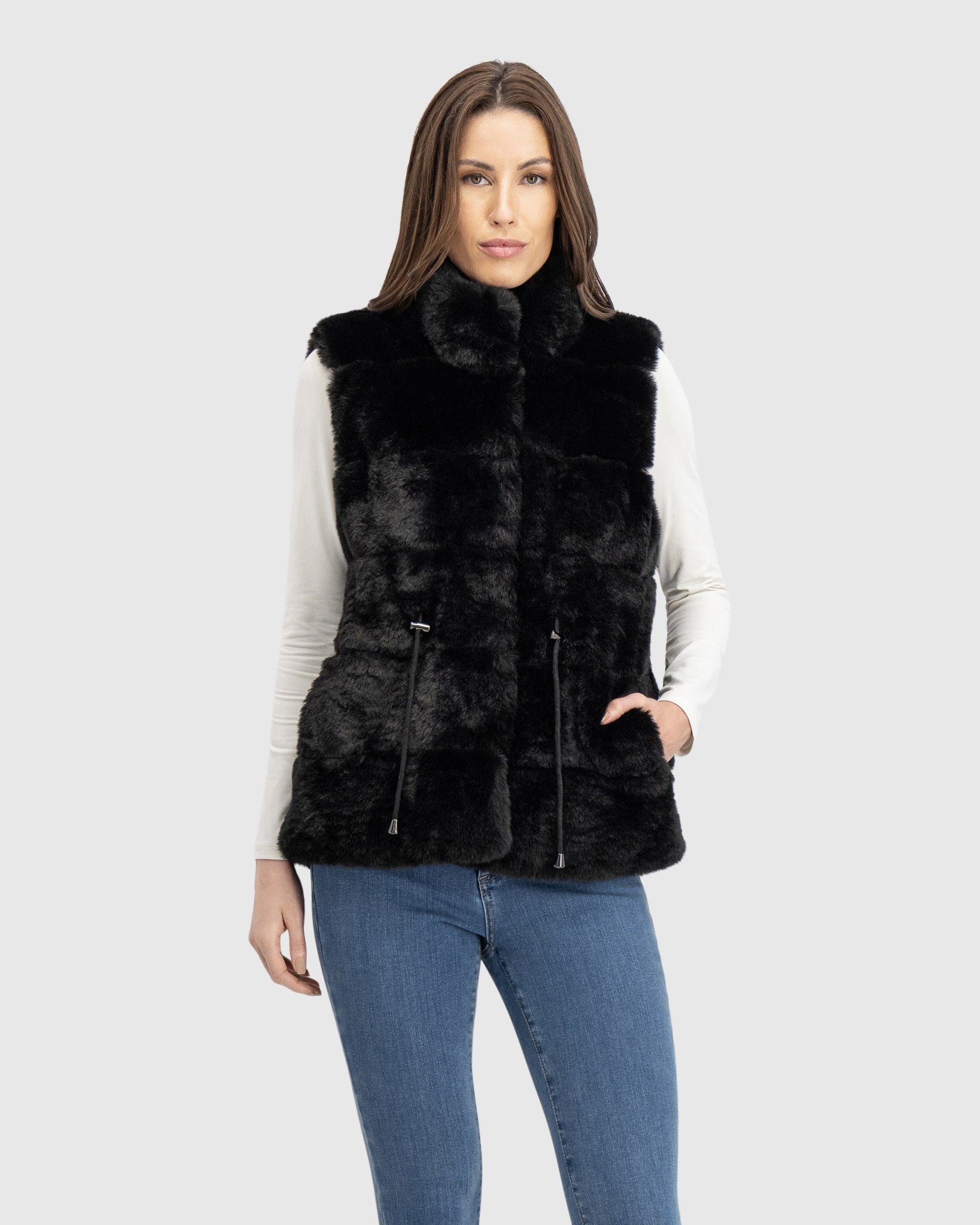 FUR-FREE REX RABBIT (FAUX FUR) VEST