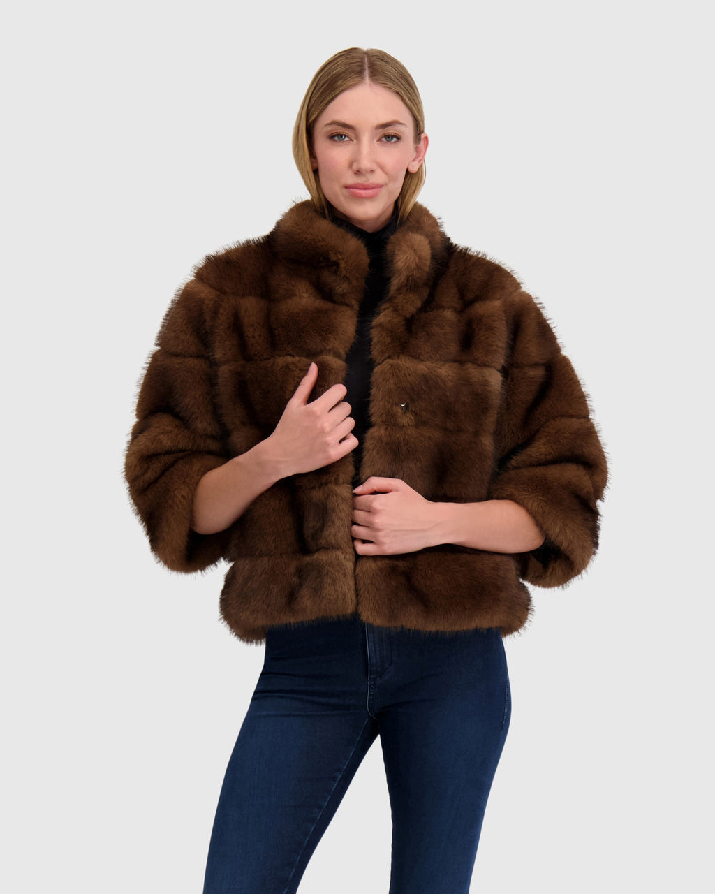 FUR-FREE SABLE (FAUX FUR) JACKET