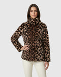 FUR-FREE SHEARED MINK (FAUX FUR) REVERSIBLE JACKET - BROWN LPRD/BLACK