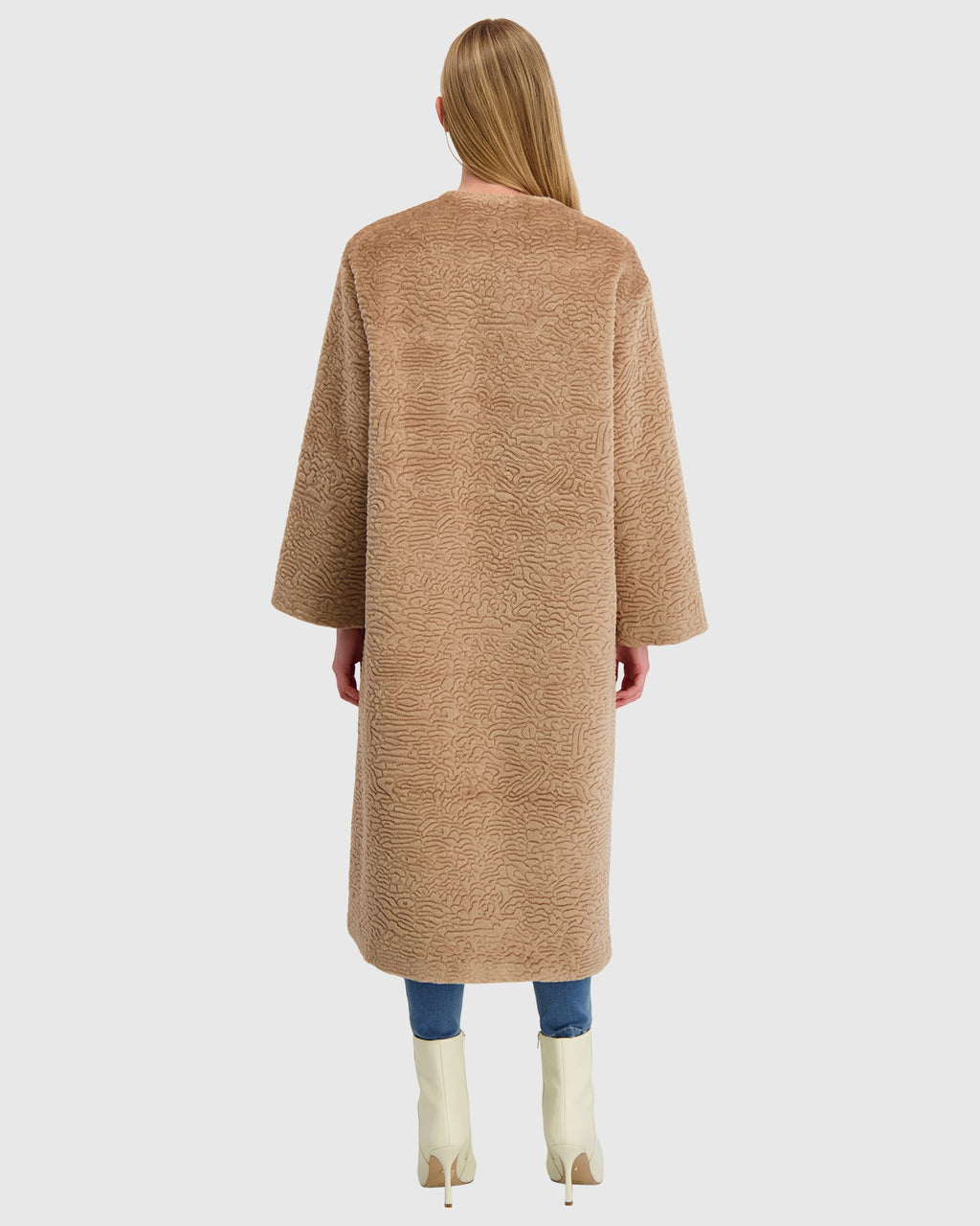 FUR-FREE SHEARLING LAMB (FAUX FUR) COAT