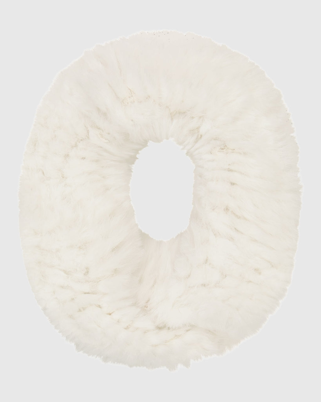 KNIT FUR-FREE REX RABBIT (FAUX FUR) INFINITY SCARF