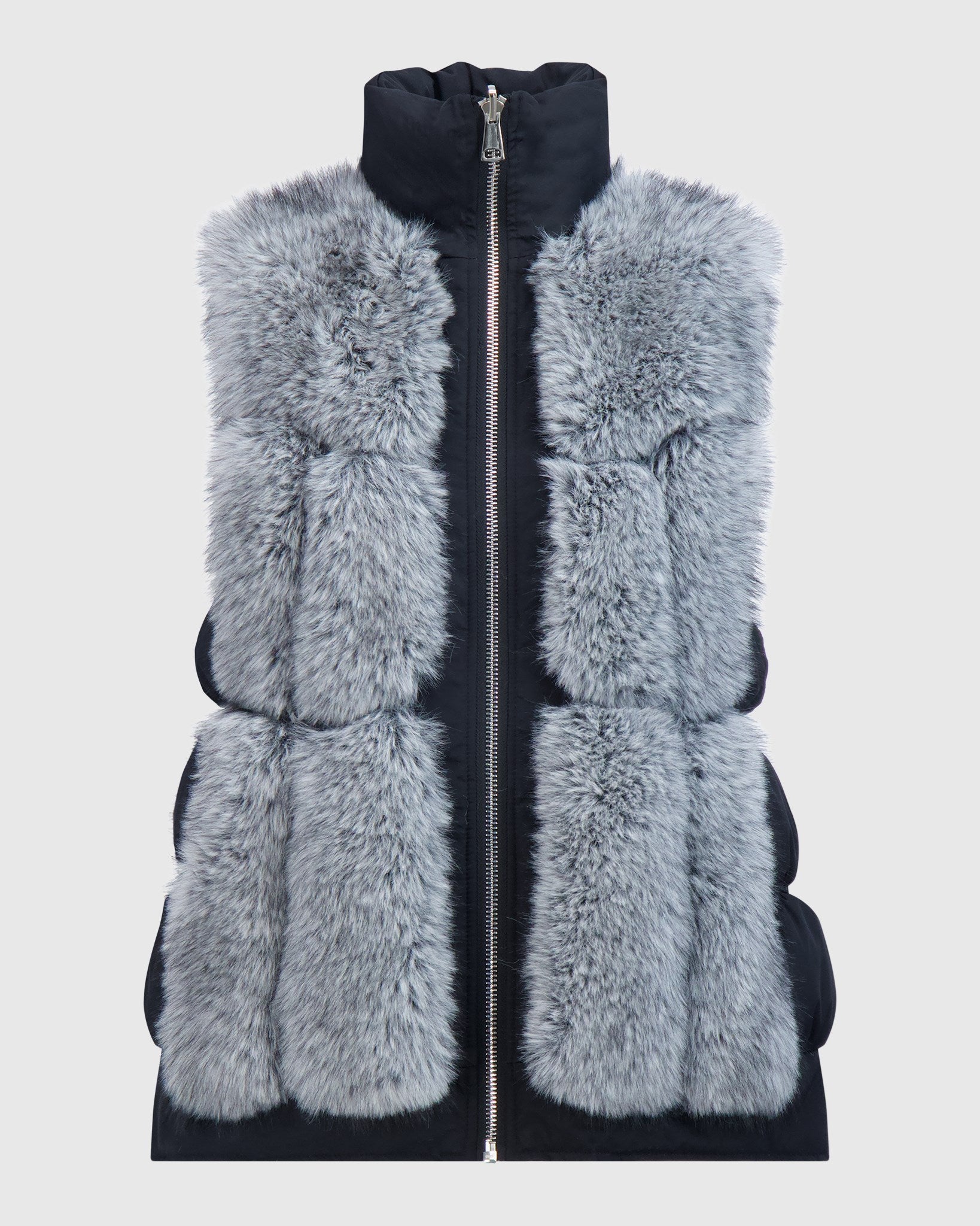 REVERSIBLE FUR-FREE FOX (FAUX FUR) VEST