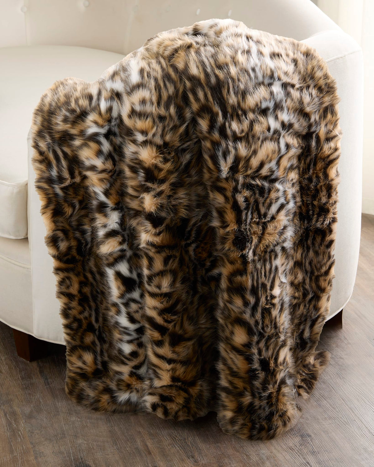FUR-FREE FOX (FAUX FUR) THROW - OCELO PRINT
