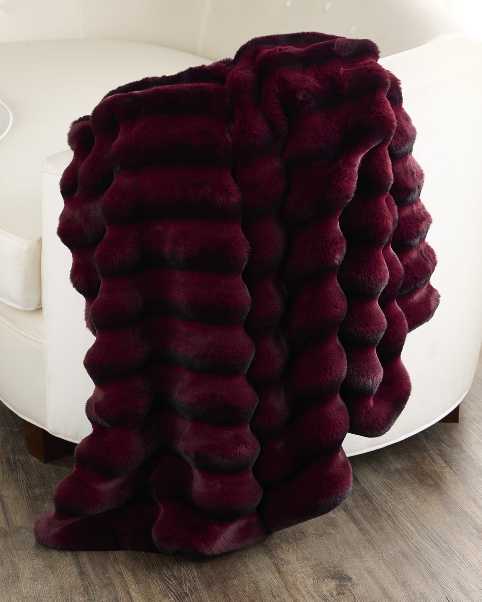 FUR-FREE CHINCHILLA (FAUX FUR) THROW